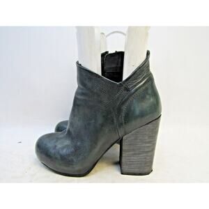 Golo Womens Size 7 M Black Green Leather Zip Ankle Fashion Boots Bootie
